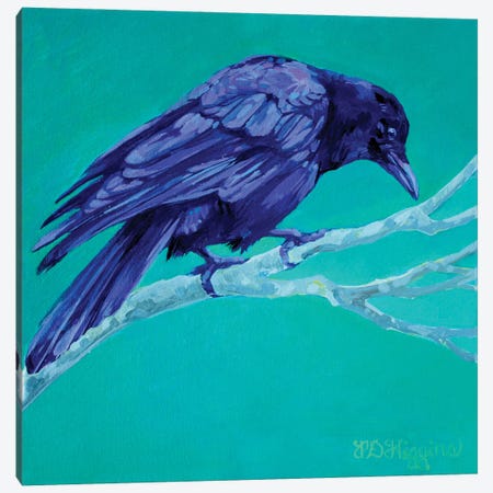 Birch Crow Canvas Print #DHG20} by Derrick Higgins Canvas Print