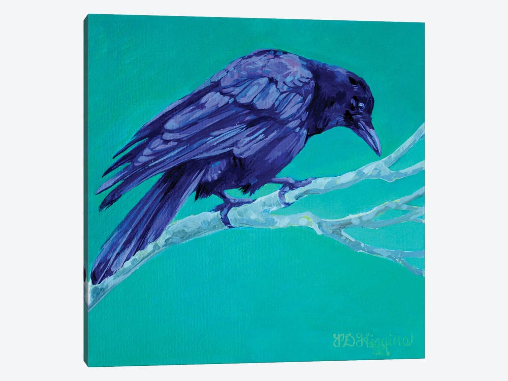 Birch Crow by Derrick Higgins 1-piece Canvas Print
