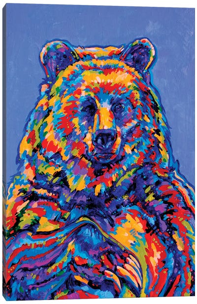 Buddha Bear Canvas Art Print - Derrick Higgins 
