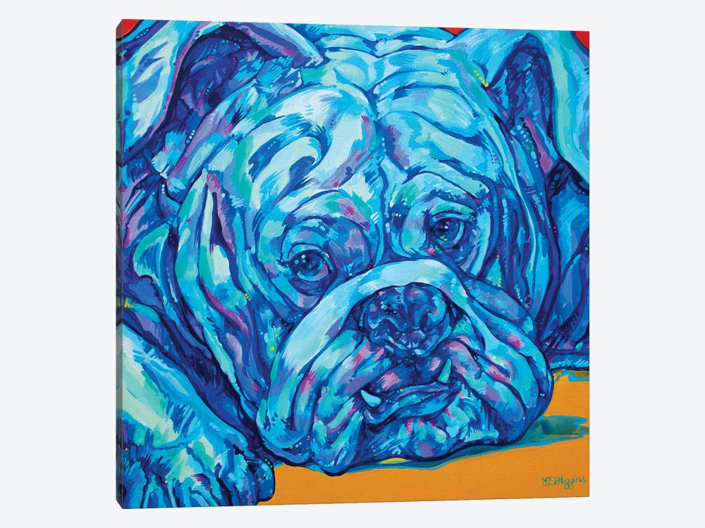 Bulldog Blues by Derrick Higgins 1-piece Canvas Art