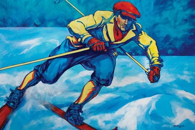 Cross Country Skier by Derrick Higgins canvas print