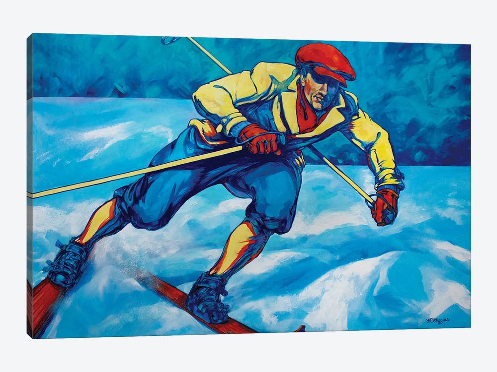 Cross Country Skier by Derrick Higgins 1-piece Canvas Art