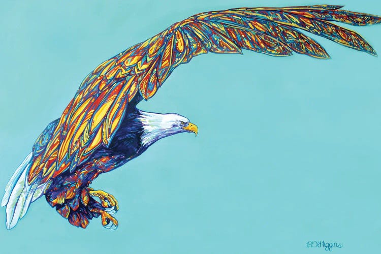 Eagle Flight by Derrick Higgins wall art