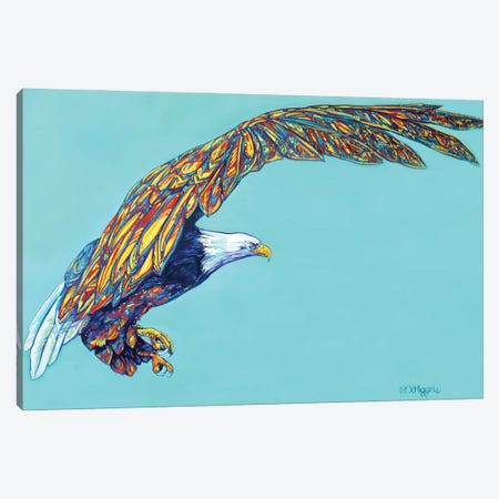 Eagle Flight Canvas Print #DHG48} by Derrick Higgins Canvas Print