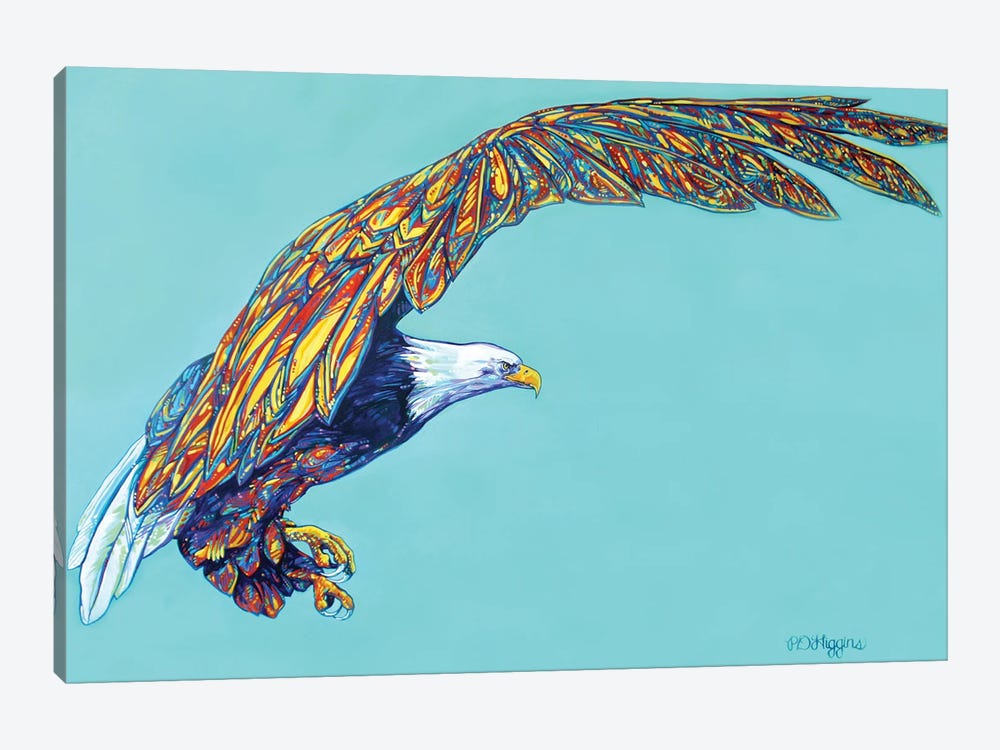 Eagle Flight by Derrick Higgins 1-piece Canvas Print