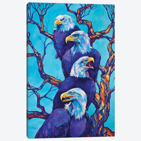 Eagle Tree Canvas Print #DHG49} by Derrick Higgins Art Print