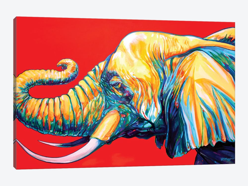 Elephant by Derrick Higgins 1-piece Canvas Wall Art