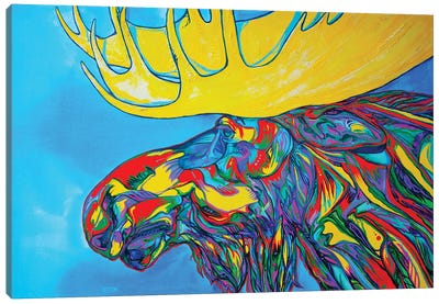 Megamoose Canvas Art Print - Moose Art