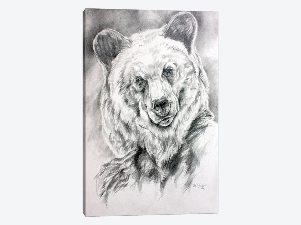 Grizzly Sketch by Derrick Higgins 1-piece Art Print