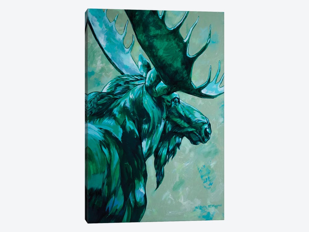 Jade Moose by Derrick Higgins 1-piece Canvas Wall Art