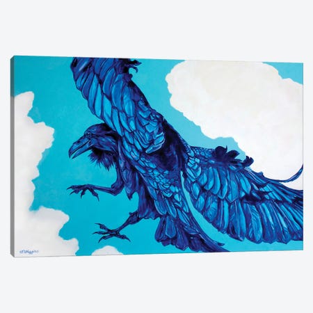 Raven Cloud Dancer Canvas Print #DHG95} by Derrick Higgins Canvas Art Print