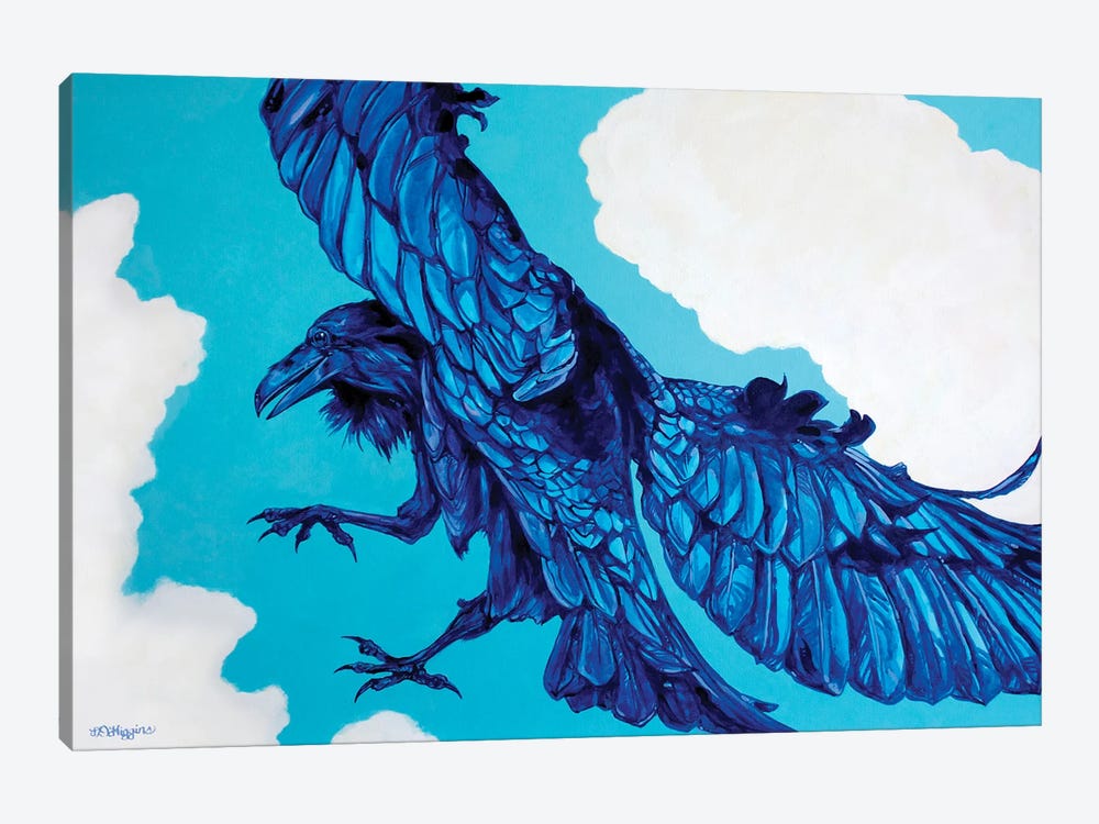 Raven Cloud Dancer by Derrick Higgins 1-piece Canvas Print