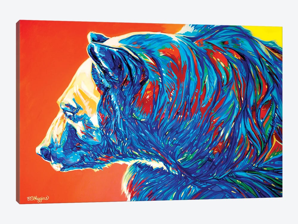 Rocky Mountaineer Grizzly by Derrick Higgins 1-piece Art Print