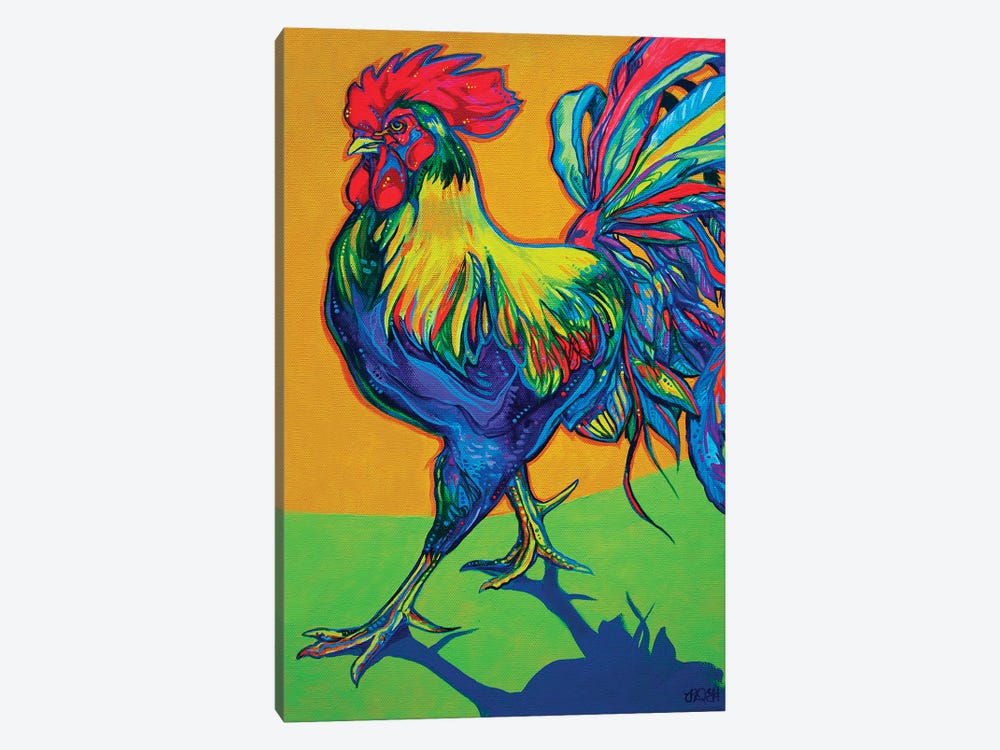 Rooster Strut by Derrick Higgins 1-piece Canvas Art Print