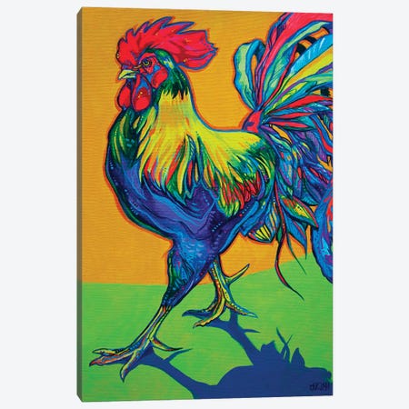 Rooster Strut Canvas Print #DHG99} by Derrick Higgins Canvas Art
