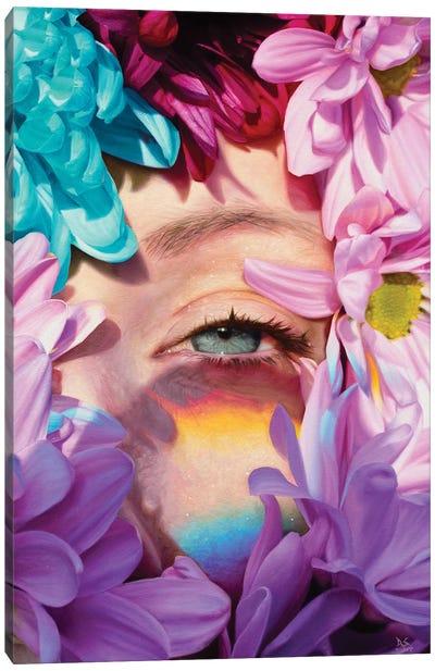 Your Eye Is A Diamond II Canvas Art Print - Rainbow Art