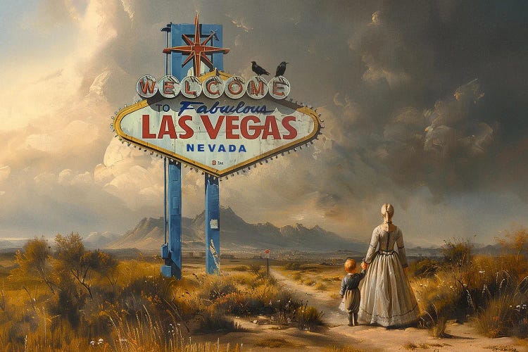 Lost In Vegas by Dikhotomy wall art