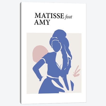 Matisse Feat Amy Canvas Print #DHT11} by Dikhotomy Canvas Print