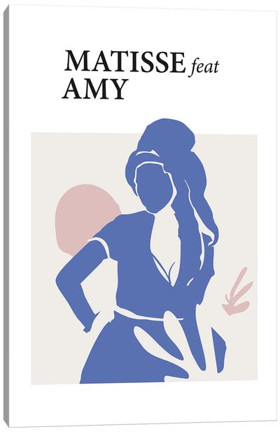 Matisse Feat Amy Canvas Art Print - The Cut Outs Collection