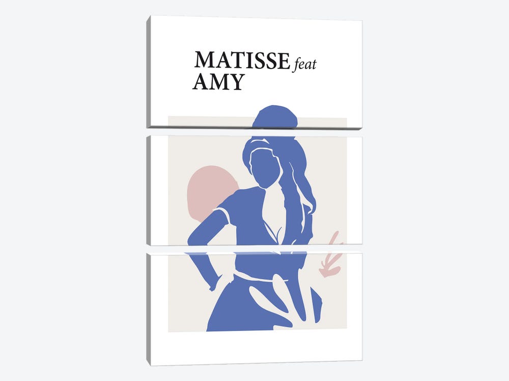 Matisse Feat Amy by Dikhotomy 3-piece Canvas Artwork
