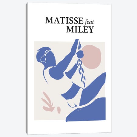 Matisse Feat Miley Canvas Print #DHT13} by Dikhotomy Art Print