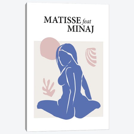 Matisse Feat Minaj Canvas Print #DHT14} by Dikhotomy Canvas Artwork