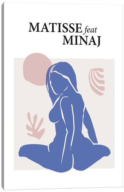 Matisse Feat Minaj Canvas Art Print - The Cut Outs Collection