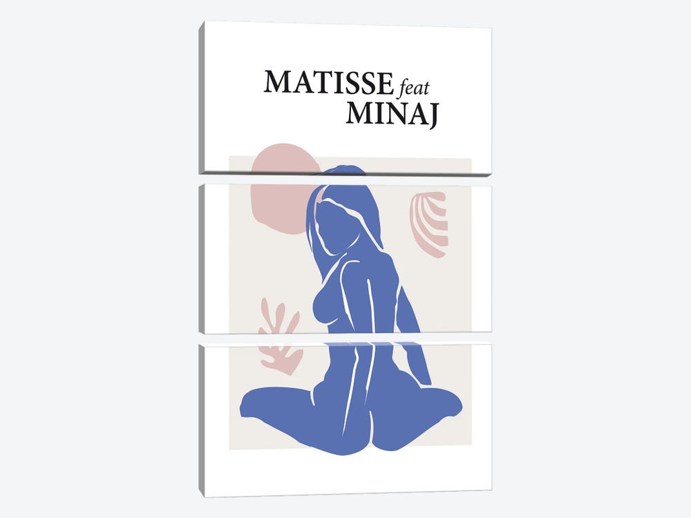 Matisse Feat Minaj by Dikhotomy 3-piece Canvas Print