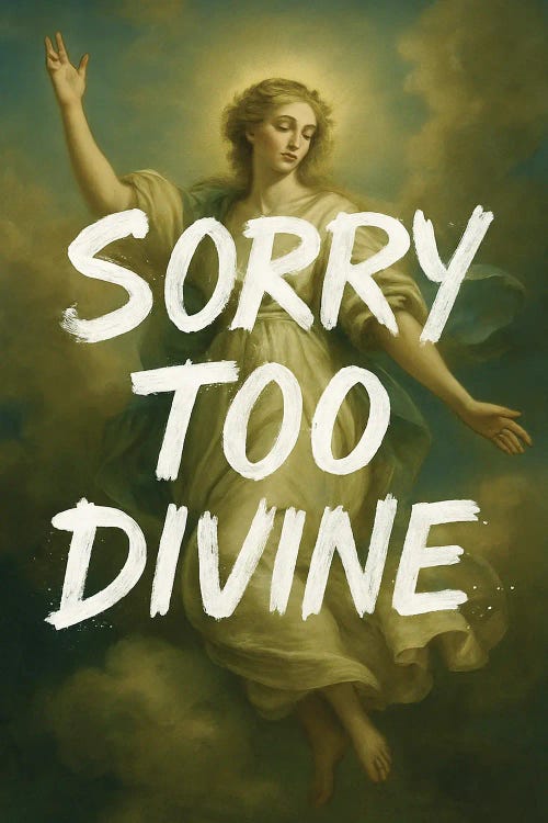 Sorry Too Divine by Dikhotomy wall art