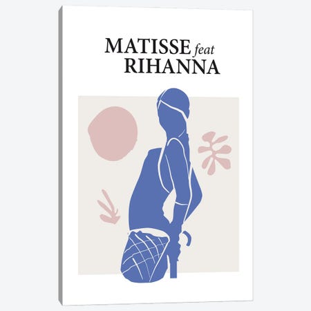 Matisse Feat Rihanna Canvas Print #DHT15} by Dikhotomy Canvas Art