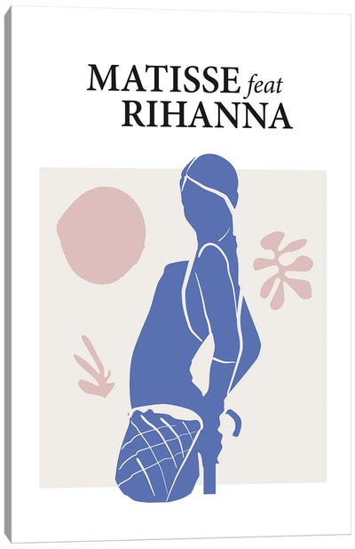 Matisse Feat Rihanna Canvas Art Print - The Cut Outs Collection