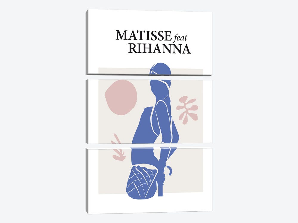 Matisse Feat Rihanna by Dikhotomy 3-piece Canvas Wall Art