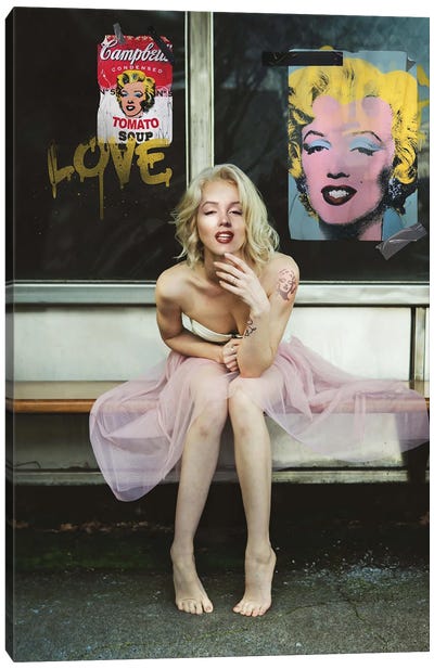 New Marilyn Canvas Art Print - Barbiecore