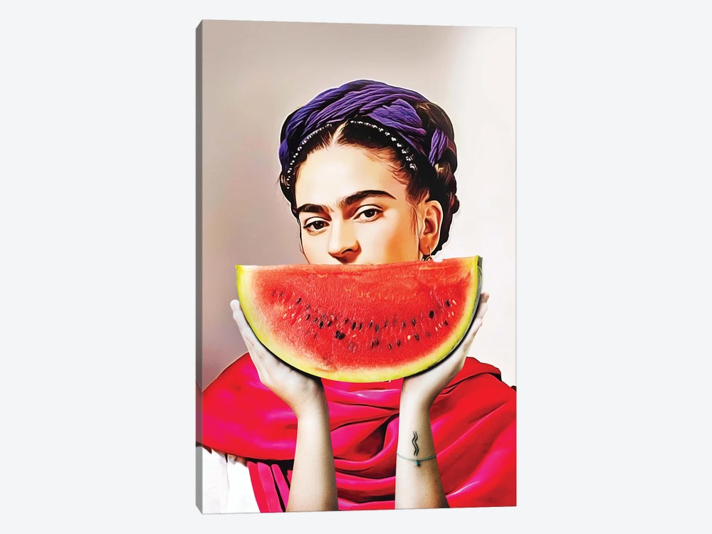 Watermelon Frida by Dikhotomy 1-piece Art Print