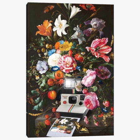 Floral Instant Photo Canvas Print #DHT62} by Dikhotomy Canvas Artwork