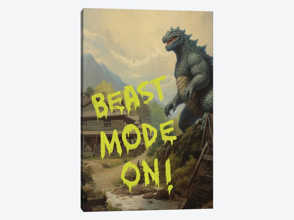 Beast Mode On by Dikhotomy 1-piece Canvas Print