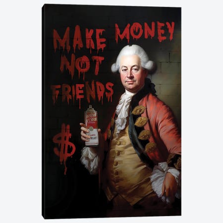 Make Money Canvas Print #DHT75} by Dikhotomy Canvas Art