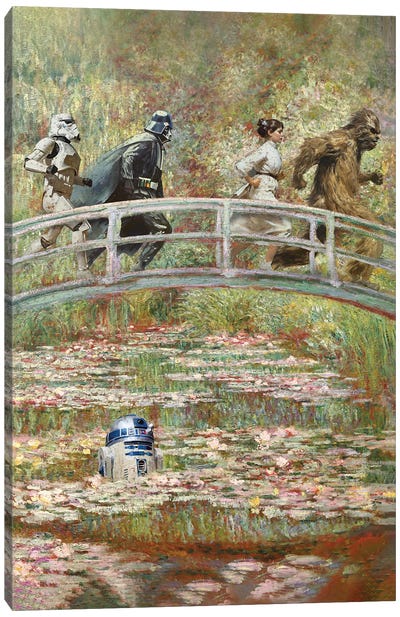 Monet Wars Canvas Art Print - Pond Art