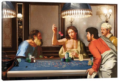 Casino Gang Canvas Art Print - Gambling Art