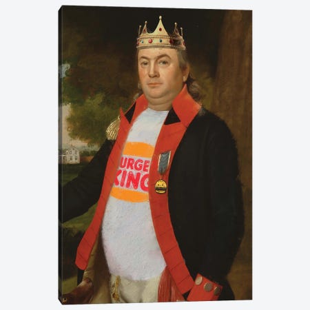 Fast Food King Canvas Print #DHT7} by Dikhotomy Canvas Wall Art