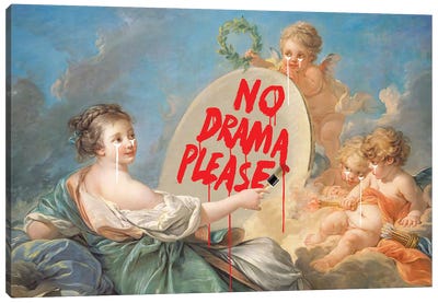 No Drama Canvas Art Print - Dikhotomy