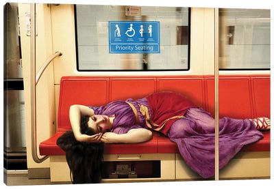 Priority Seating Canvas Art Print - Train Art