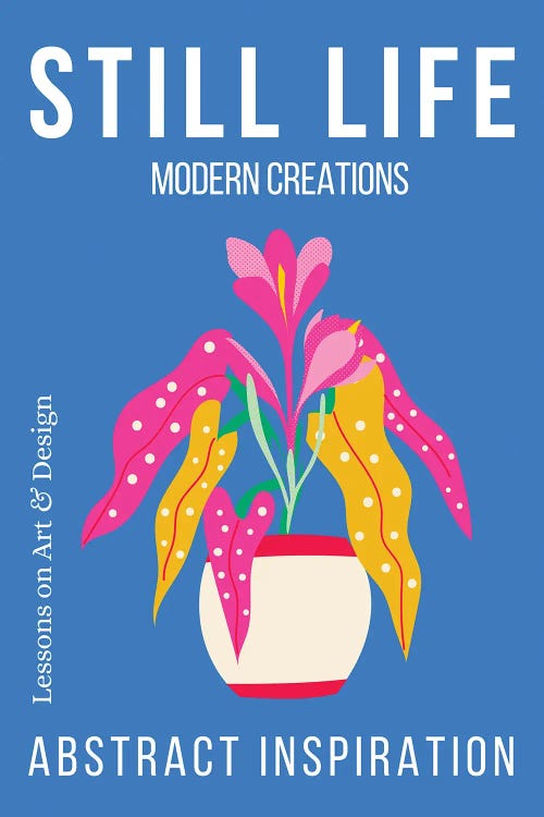 Still Life Abstract Plant On Blue Background by Page Turner wall art