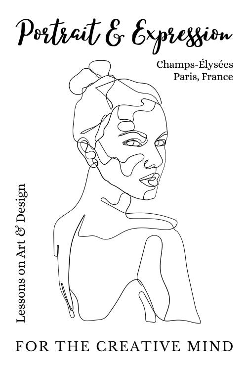 Portrait Line Art Over The Shoulder In Paris, France