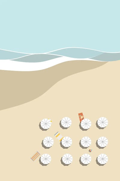 Umbrellas: Umbrellas By The Sea by Page Turner