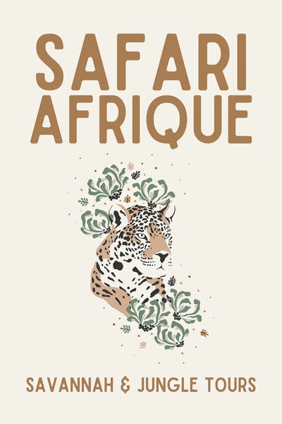 Leopards: Safari Series - Vintage African Travel With Leopard by Page Turner