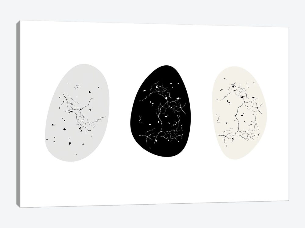 Nest Series - Speckled Eggs by Page Turner 1-piece Canvas Artwork