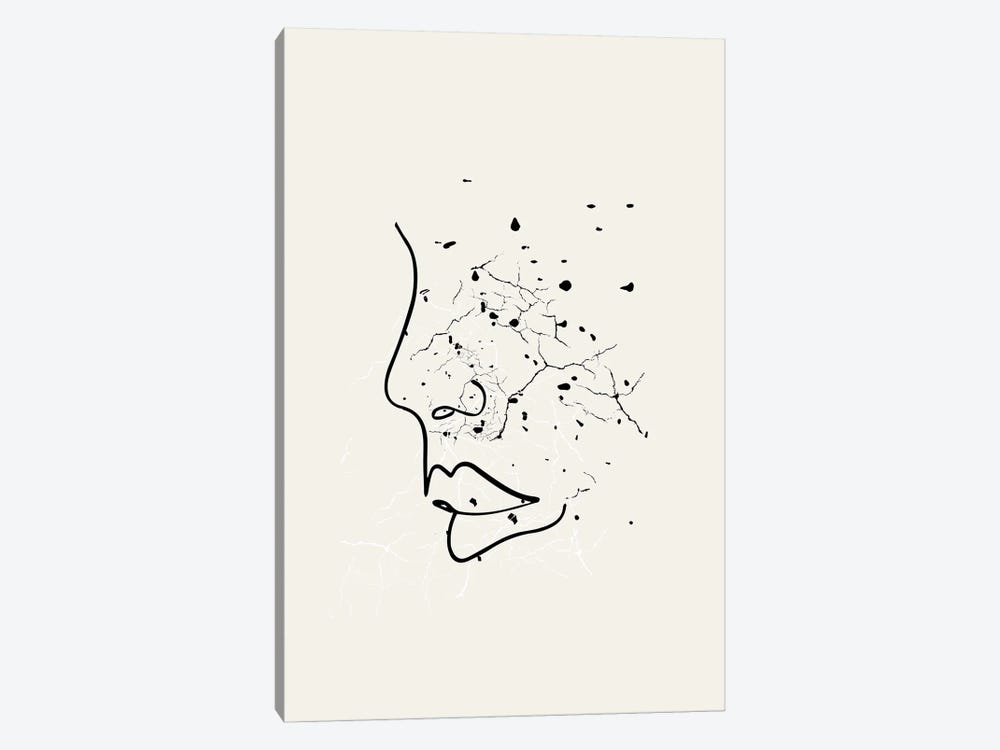 Speckled Series Face by Page Turner 1-piece Canvas Wall Art