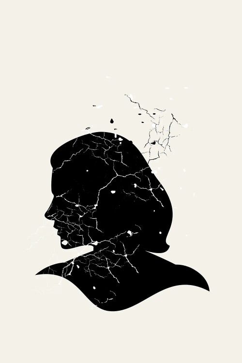 Speckled Series Silhouette by Page Turner wall art