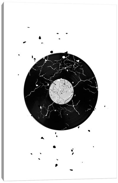 Cracked Record Canvas Art Print - Page Turner